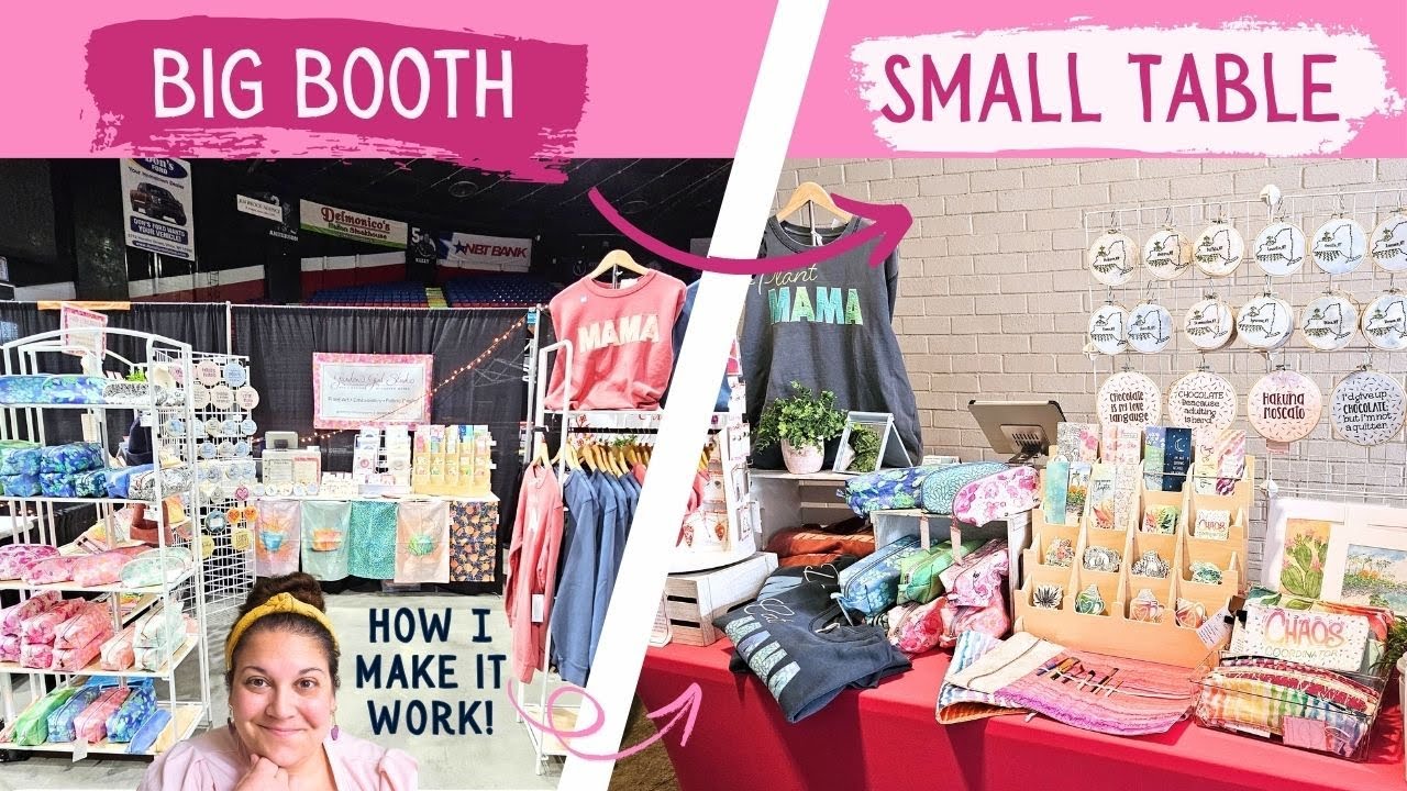 How I Set Up My Market Booth | Full Booth vs. Single Table Setup