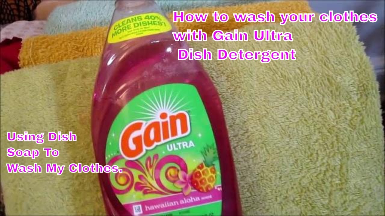 Wash Your Clothes in 30 Minutes with Gain Ultra Dish Detergent!