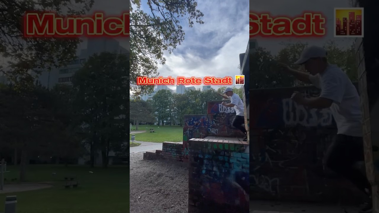 💥Parkour in Munich Rote Stadt 🌆 --#parkour #freerunning #flip #tricking #munich #rotestadtm&uuml;nchen