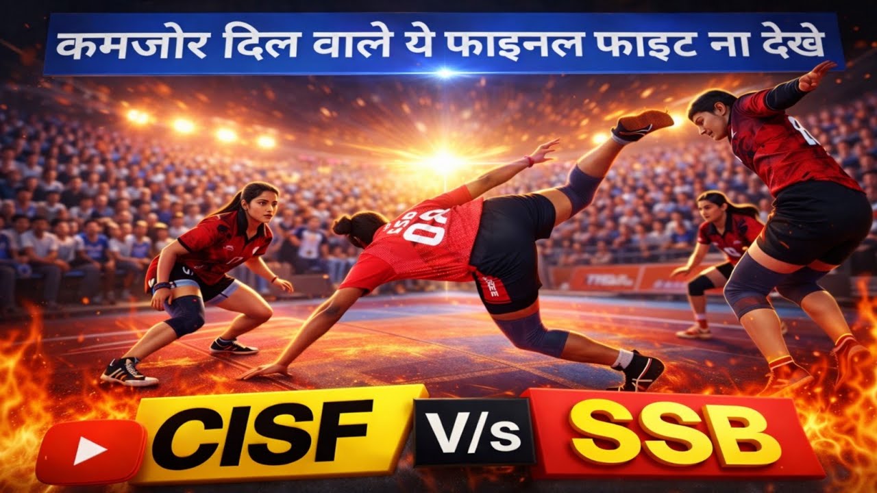 HIGH VOLTAGE ⚡ FINAL FIGHT 💥 CISF 🆚 SSB || WOMEN KABADDI FINAL || ALL INDIA POLICE GAMES 2026