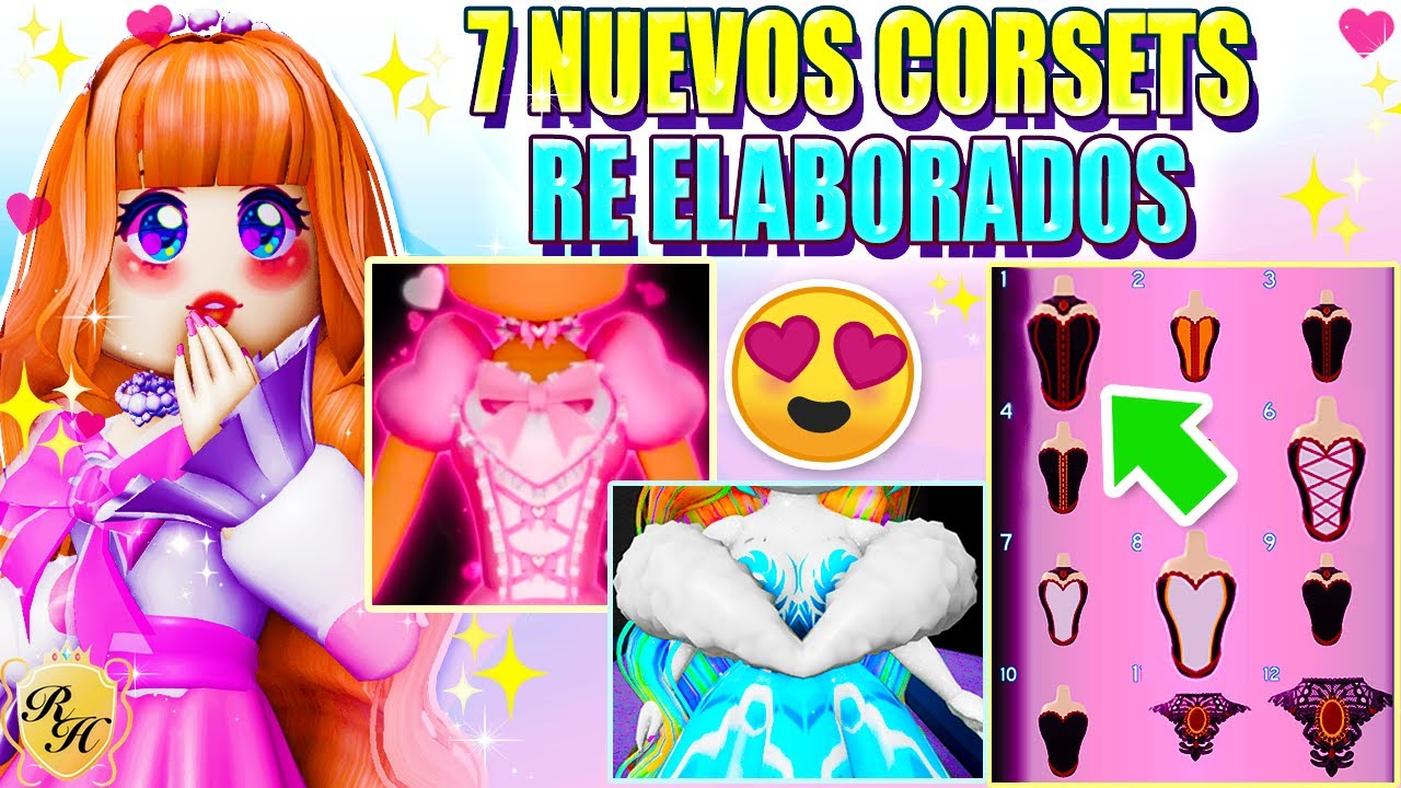 👠 38 NUEVOS TACONES GRATIS en 1 🎀 NUEVOS CORSETS RE ELABORADOS 👑 Royale High ROBLOX