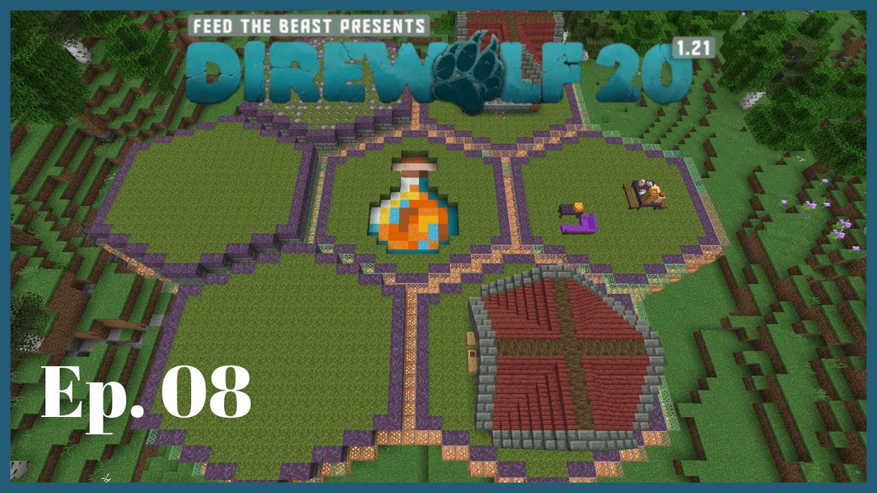 Direwolf20 1.21 - Ep08 - Most Beatiful Honey Farm of Darkness