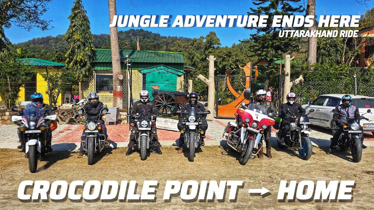 Crocodile Point → Home Full Masti | Jungle Adventure Ends Here | Uttarakhand Ride 
