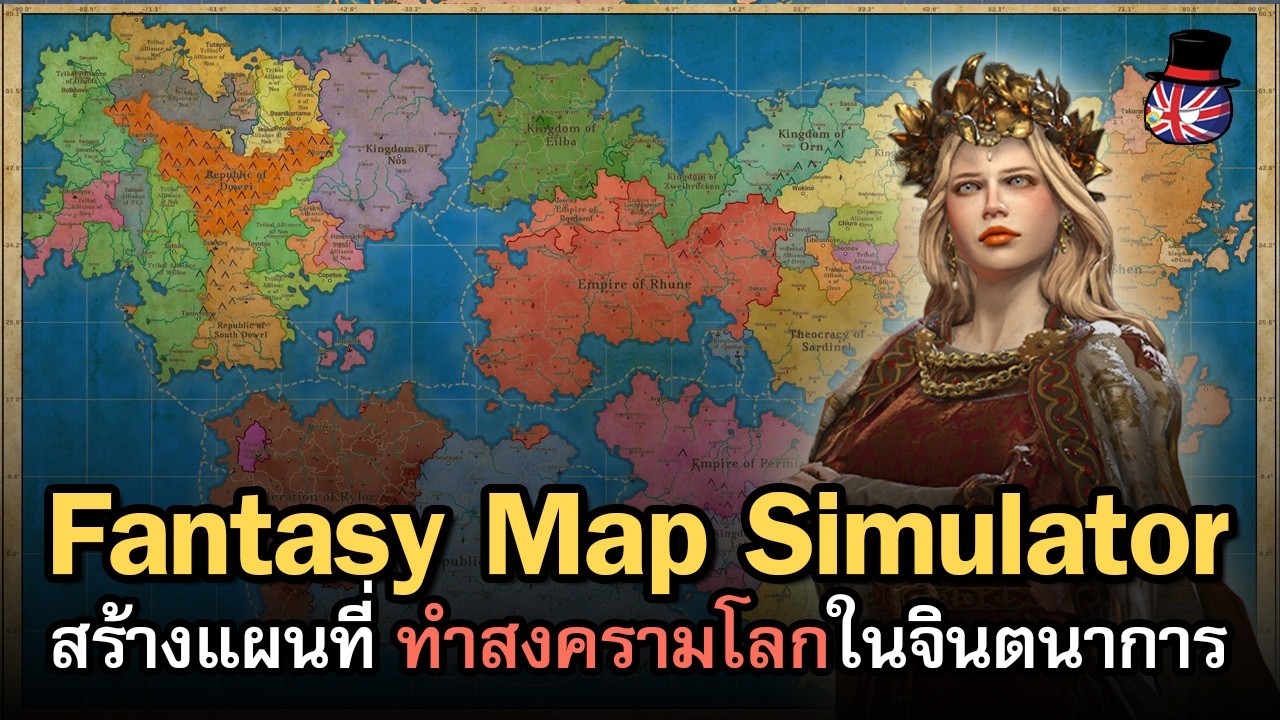 เกมจ้องแผนที่ 100 กว่าบาท | Fantasy Map Simulator [ไทย] สร้างแผนที่สงครามโลกของเราเอง