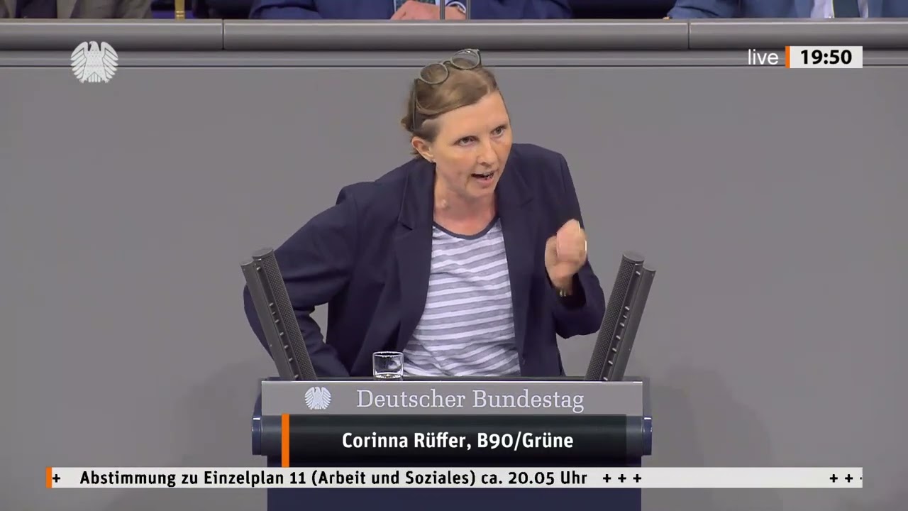 Corinna Rüffer: Haushalt 2025 - Arbeit und Soziales (17.9.2025)