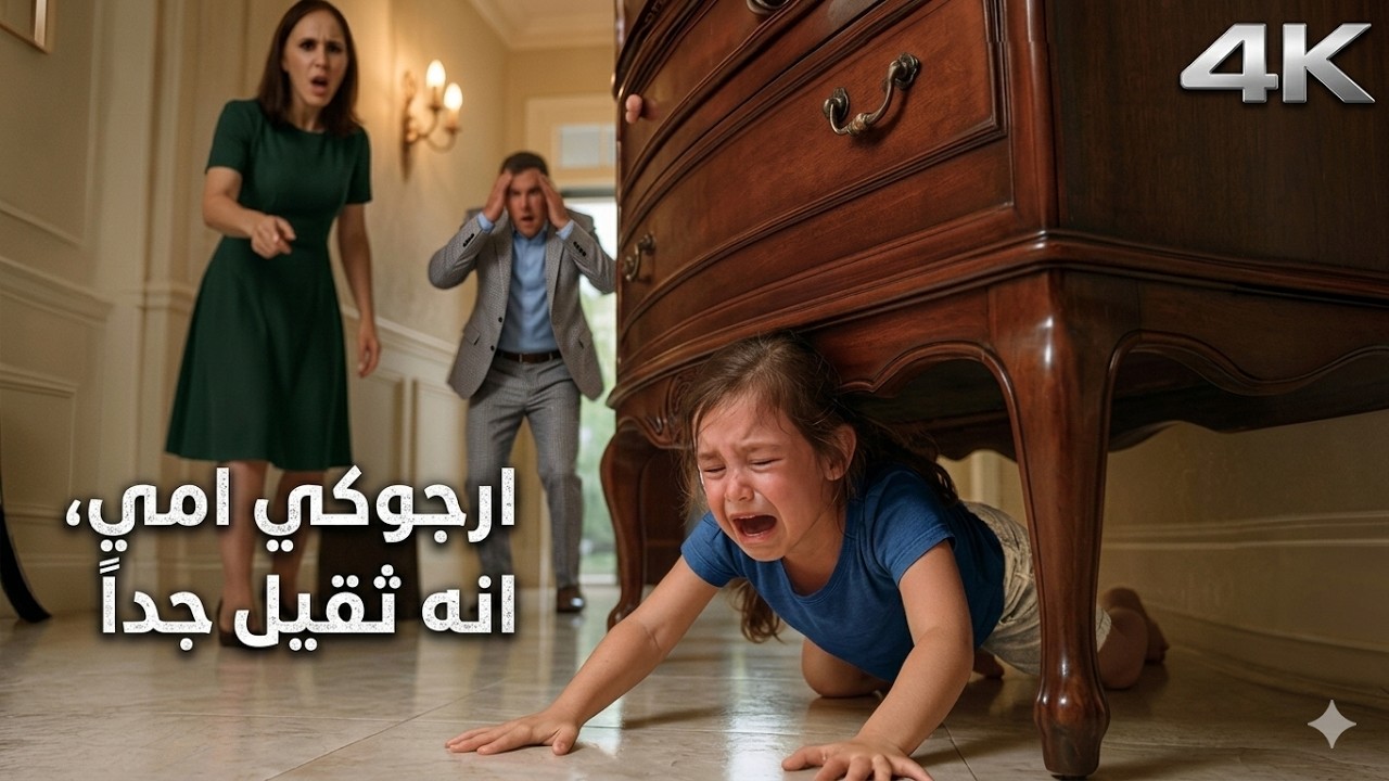 صرخت الطفلة الصغيرة قائلة: 