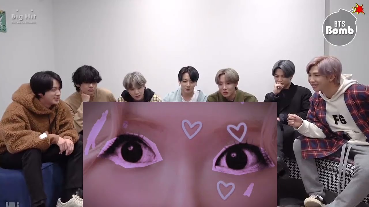 BTS REACTION ROSÉ FT. BRUNO MARS 