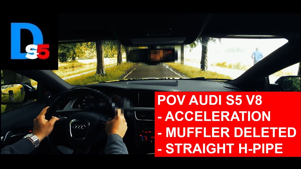 POV | INSANE LOUD AUDI S5 V8 | ACCELERATION + CRUISING