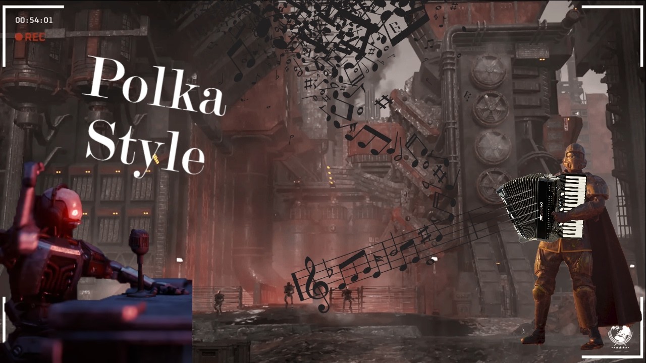 Helldivers 2 clips  - Polka style