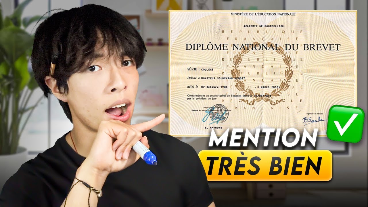 Le SECRET pour RÉUSSIR son BREVET en 2026 et avoir la mention TRÈS BIEN