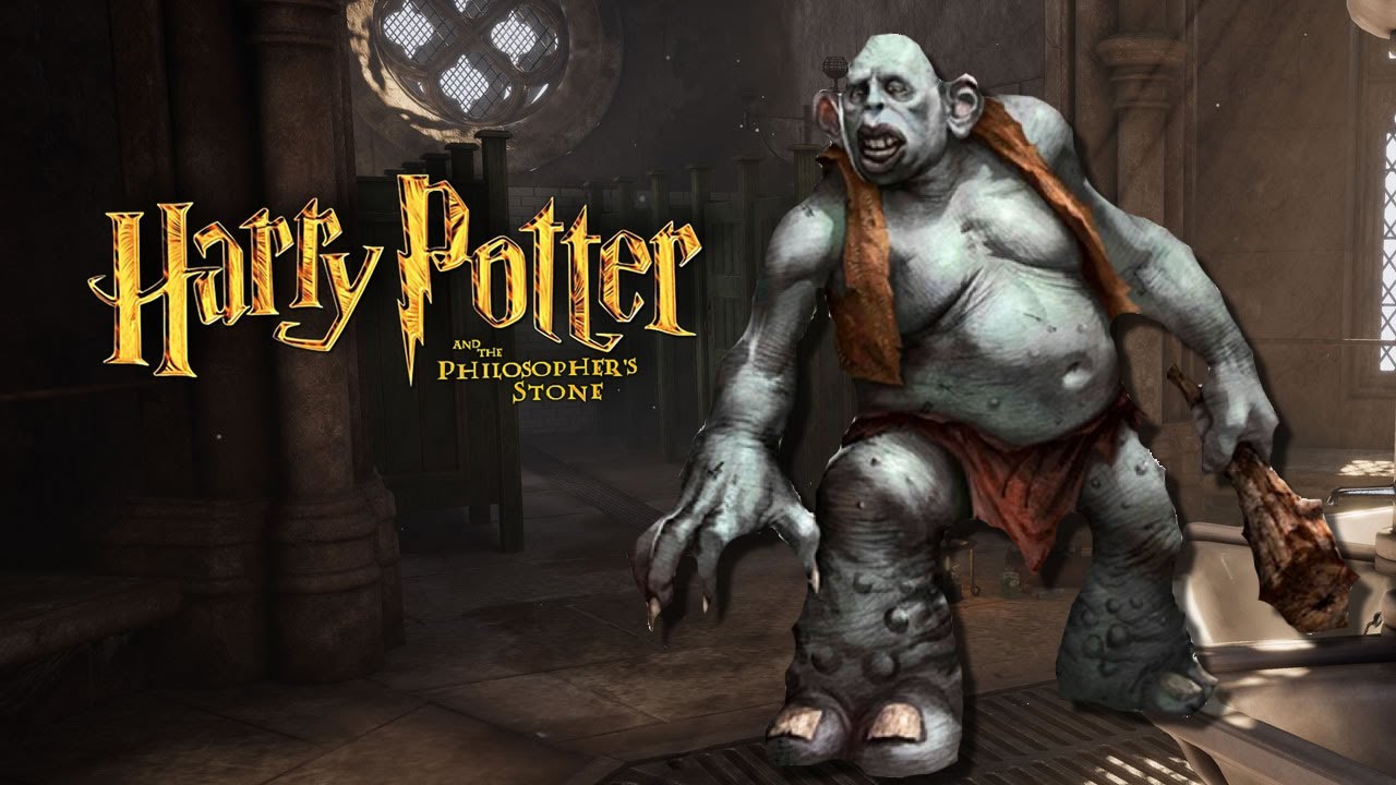 Harry Potter and the Philosopher's Stone - I thing the troll has left he dungeon - (PS1)