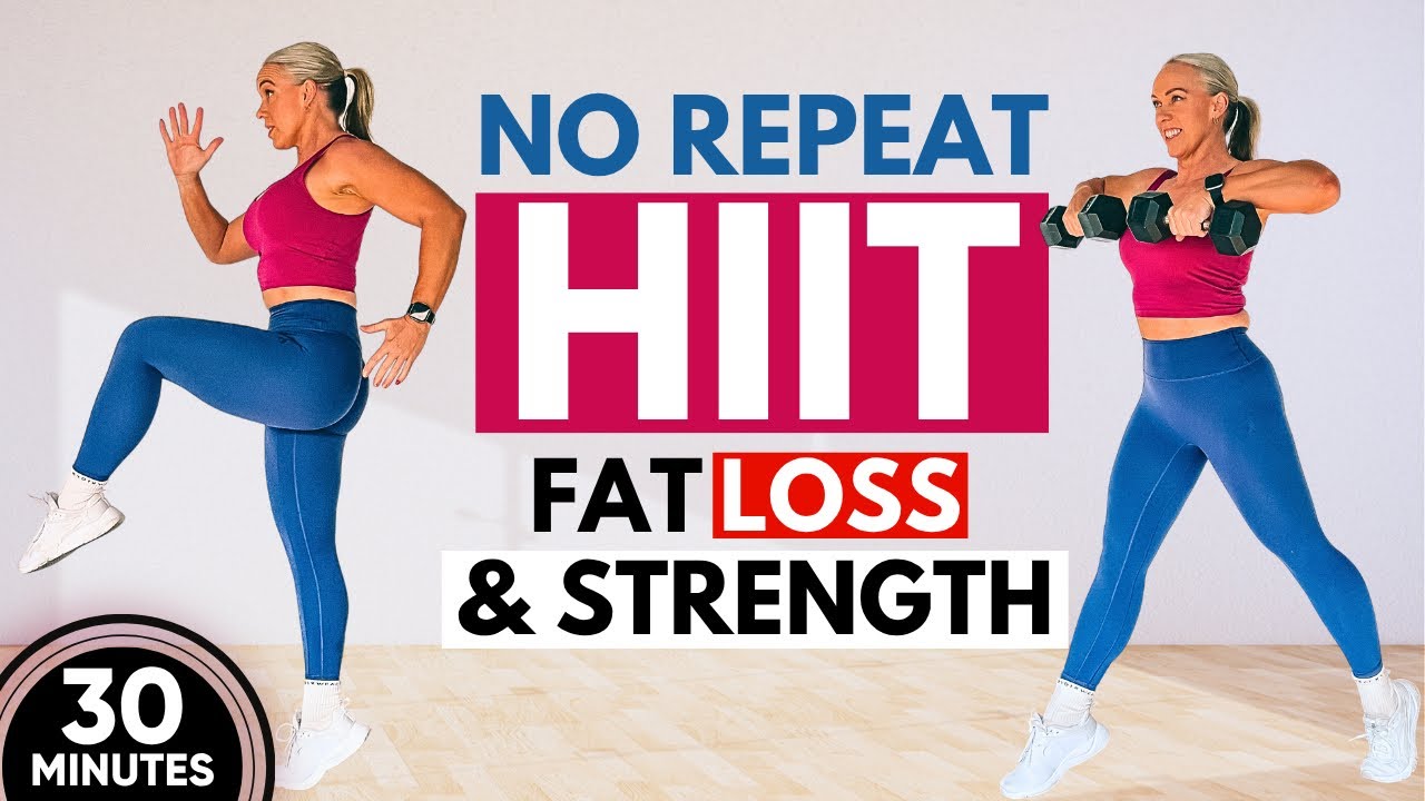 30 Min HIIT to Sculpt & Burn Fat (Dumbbells Only)