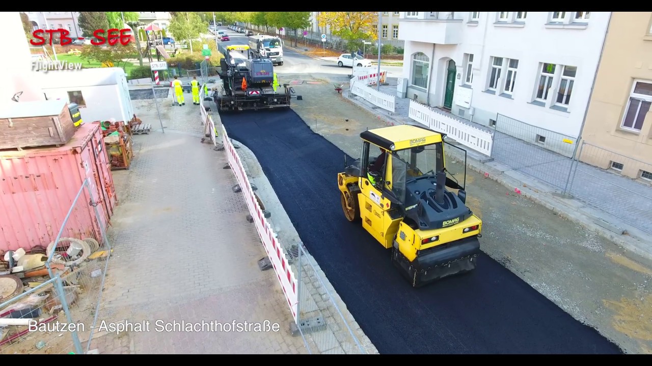 STB SEE - FlightView - Bautzen - Stra&szlig;enerneuerung Schlachthofstra&szlig;e