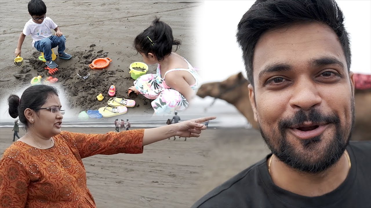 dumas beach pe jethalal mile aur bacho ne bohot enjoy kiya !