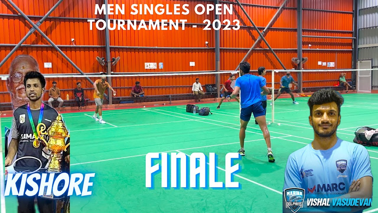 VISHAL VASUDEVAN vs KISHORE.S || Final - Men Singles || Open Badminton Tournament 2023 || Chennai