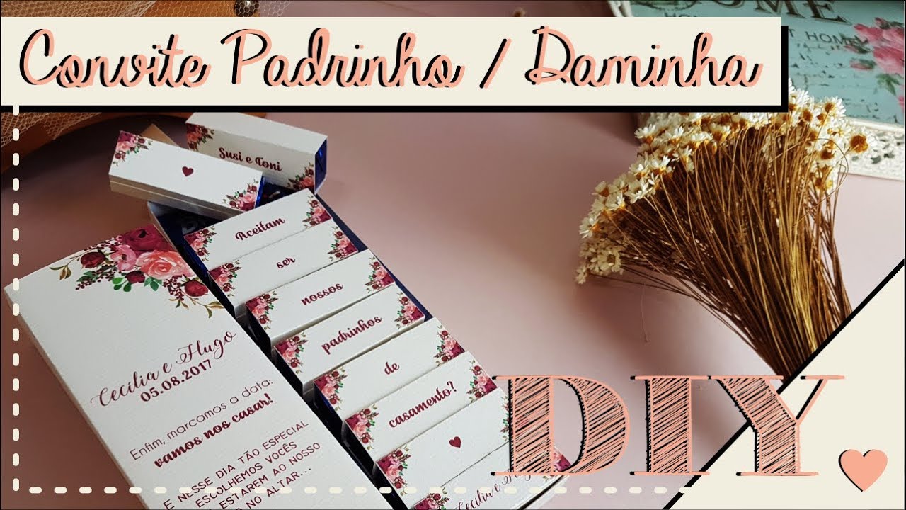 Como fazer Convite para Padrinhos de Casamento? DIY | Faça você mesmo | Tutoriais [casamento]