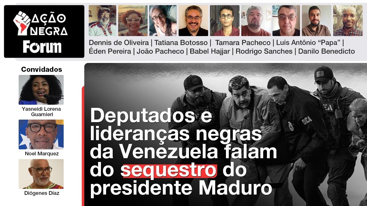 Lideranças negras venezuelanas falam do sequestro do presidente Nicolas Maduro | 24.01.26
