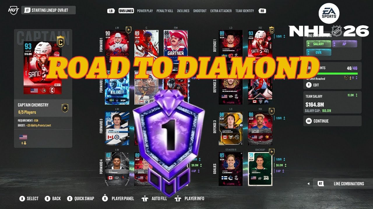 NHL 26 HUT ROAD TO DIAMOND BEGINS AGAIN EP.1