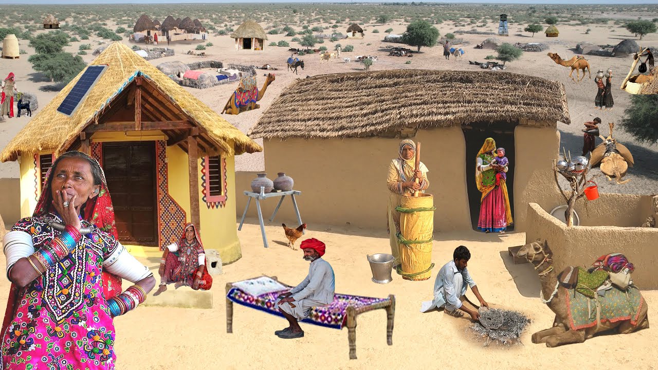 World Most Peaceful and Natural Desert Life in Pakistan | Traditional Desert Food | Old Culture