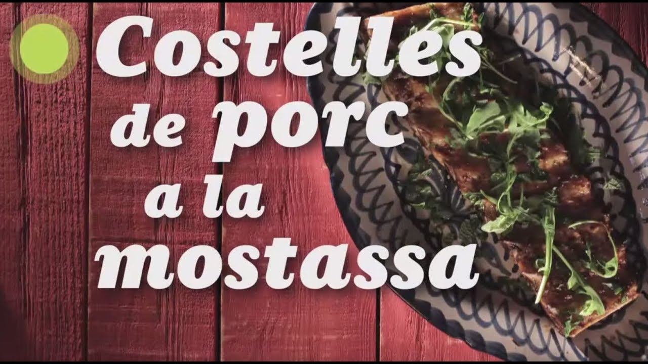Costelles de porc amb mostassa