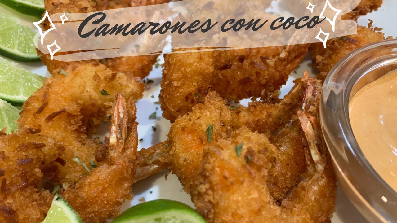 🍤COMO HACER CAMARONES CON COCO (Camarones empanizados con coco) COCONUT SHRIMP