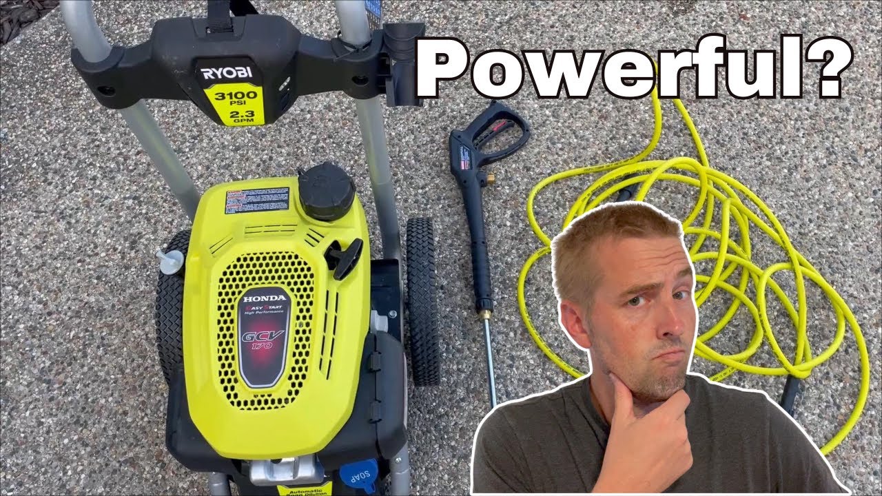 Full Overview and Demo of Ryobi 3100 PSI Gas Pressure Washer (Honda Engine)