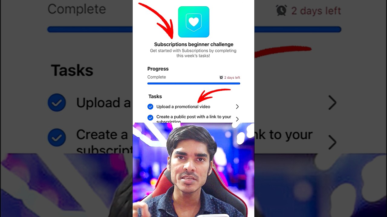 Subscription Beginner Challenge 🤑 Upload a Promotional Video 😍 Get 1 new subscriber facebook #fb