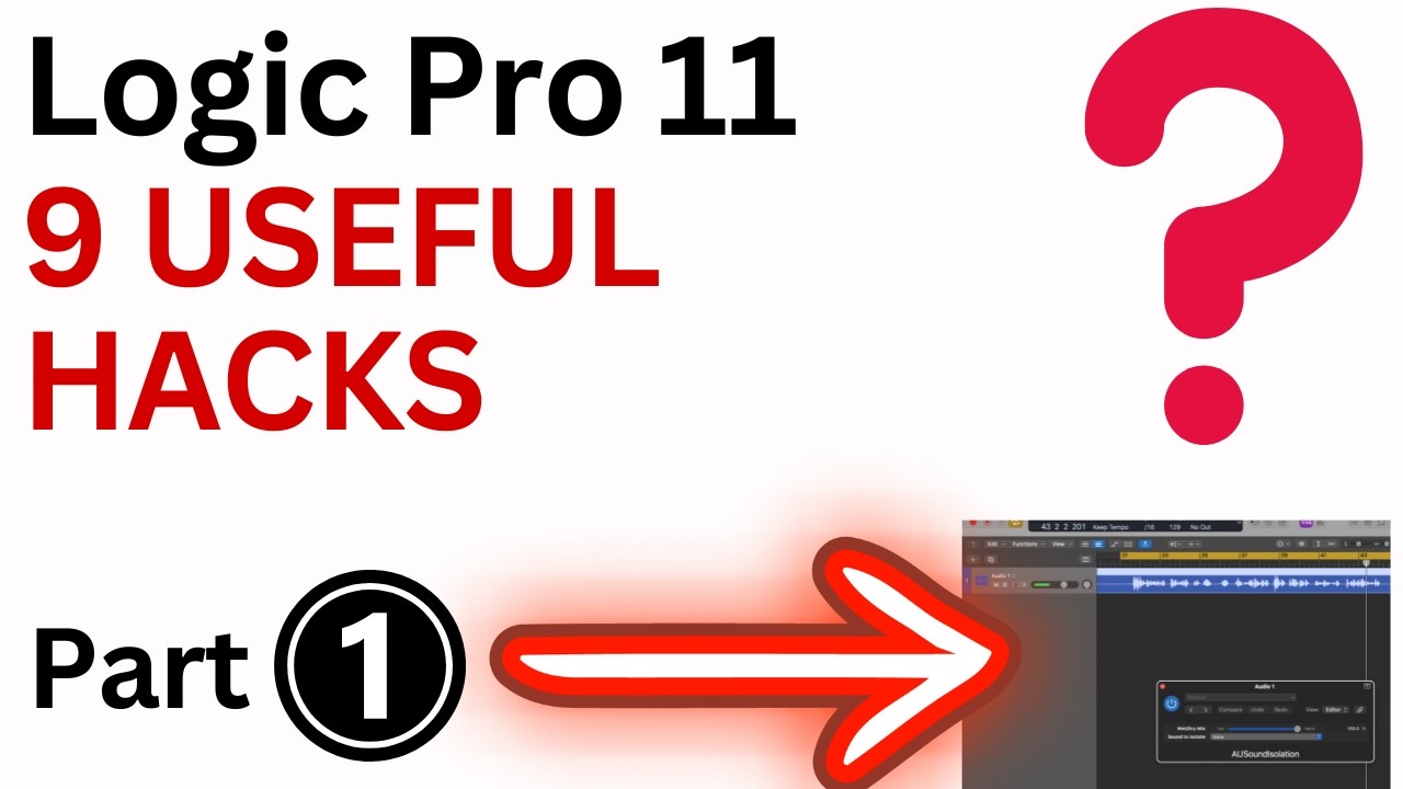 9 HIDDEN FEATURES HACKS & TRICKS part 1 | Logic Pro 11