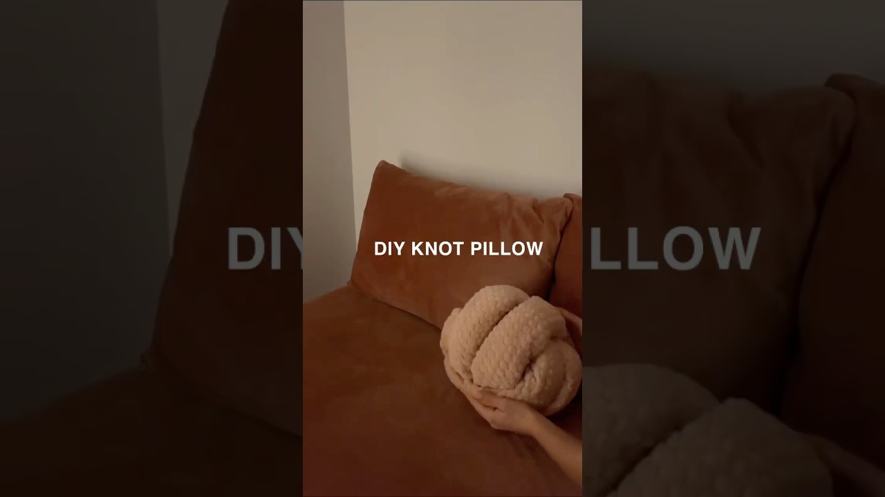 Knot pillow TUTORIAL 💖 #decoration #homedecor #blanket #handmade #homemade #diy #tutorial #cute