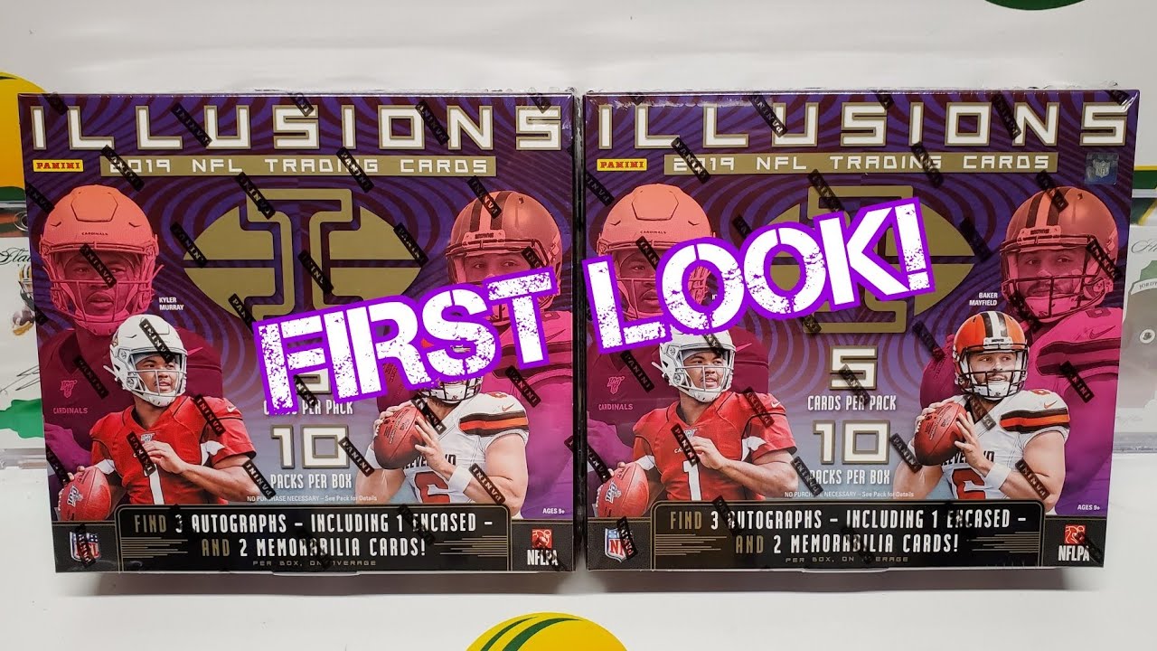 2019 Panini Illusions Football 2 Hobby Box Opening. 10 Hits! Preview Unboxing!