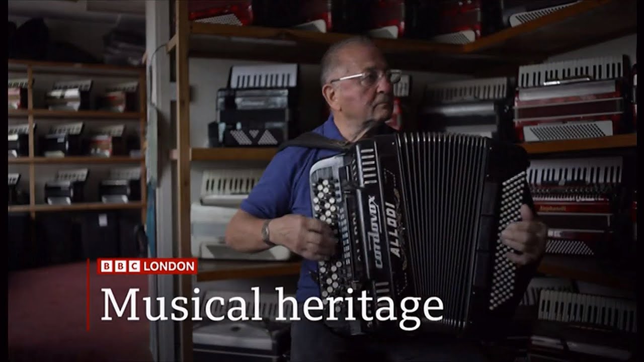 Accordion shop used by rock and pop bands to close in London (UK) 7/Aug/2024