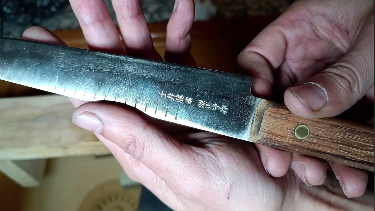 Afilo un cuchillo san mai con la piedra Wako | Wako 2