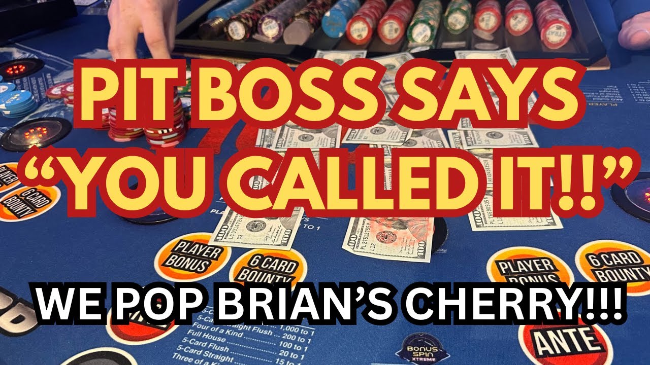 3 CARD POKER in LAS VEGAS! PIT BOSS SAYS 