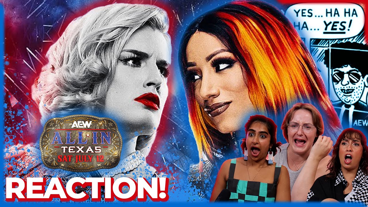 Girls (sickos) React to Toni Storm vs Mercedes Mone @ #AEW All-In! for the Women's AEW Championship!