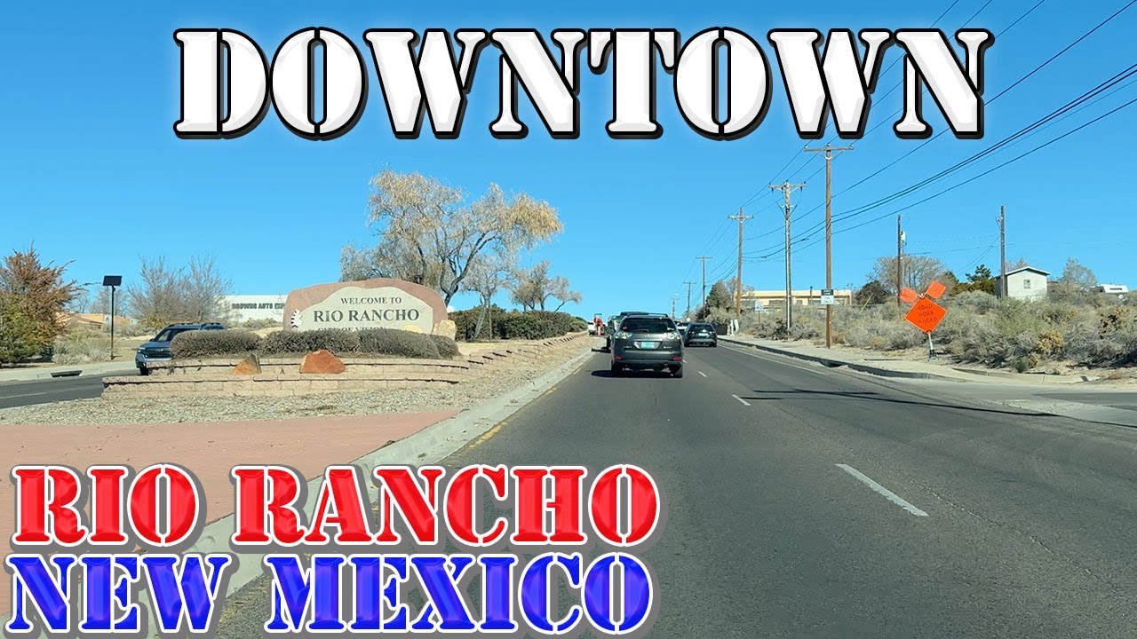 Rio Rancho - New Mexico - 4K Downtown Drive