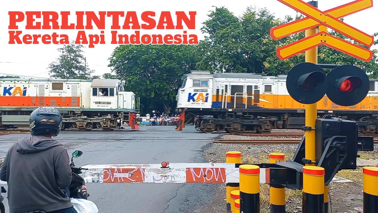 Perlintasan Kereta Api Indonesia  Estetik ‼️ Railway Crossings || Kompilasi Perlintasan Kereta Api