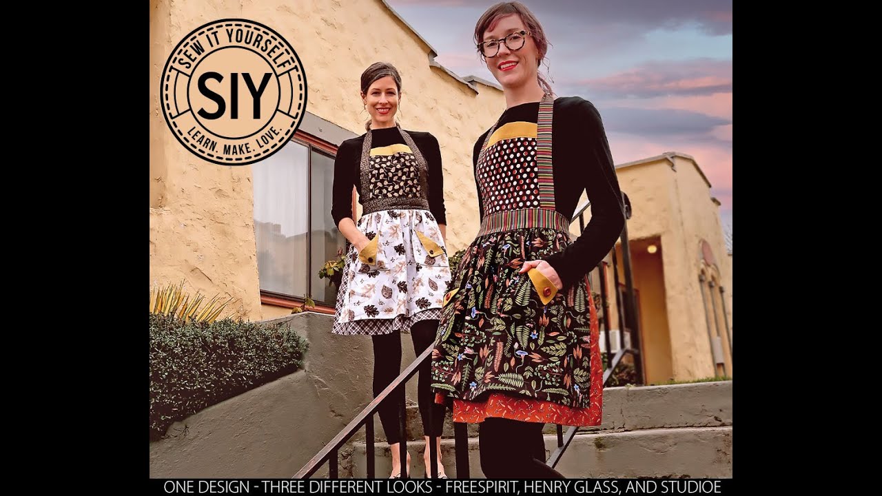 S4H for SIY: Bib + Double Skirt Apron with Patch Pockets