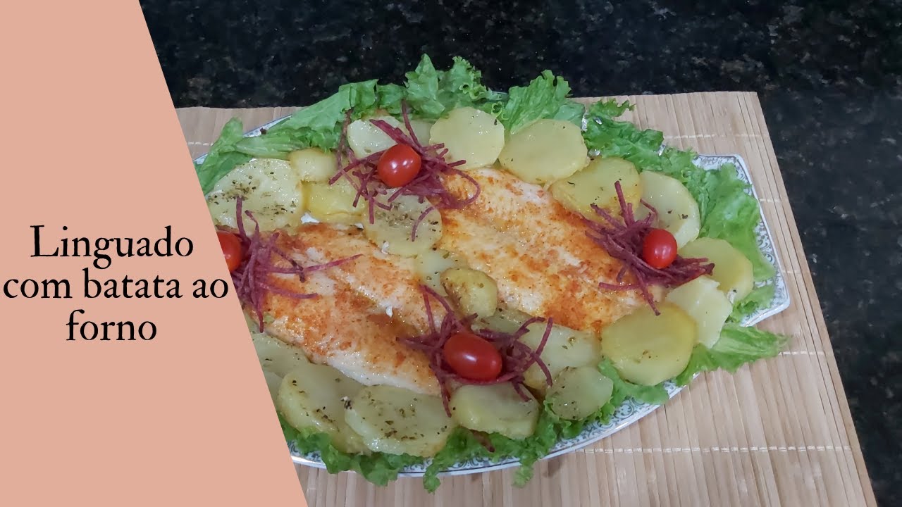 LINGUADO COM BATATA AO FORNO! DELICIOSO E FÁCIL DE FAZER!