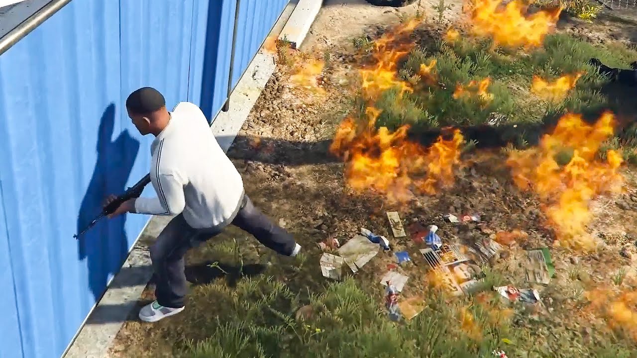 Grass Literally Ruins My GTA 5 No Damage Run - DarkViperAU
