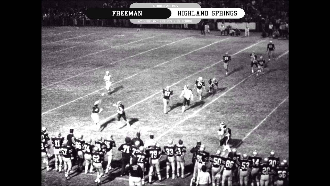 Freeman vs Highland Springs - 10/28/1977 (black & white)