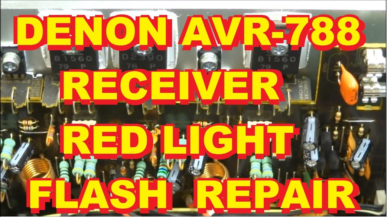 Denon AVR788 AVR-788 AVR 788 Исправление мигания красного индикатора