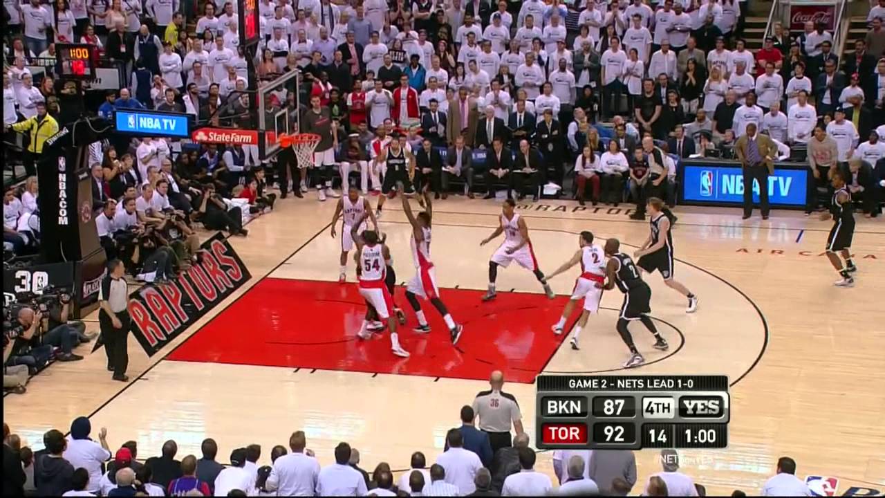 Nets vs Raptors Game 2 - Plays from Late in Game