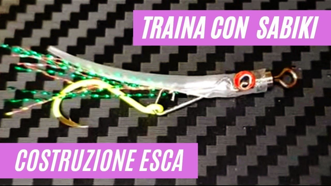 PESCA A TRAINA COSTIERA CON ARTIFICIALE AUTOCOSTRUITO - TECNICA SABKI