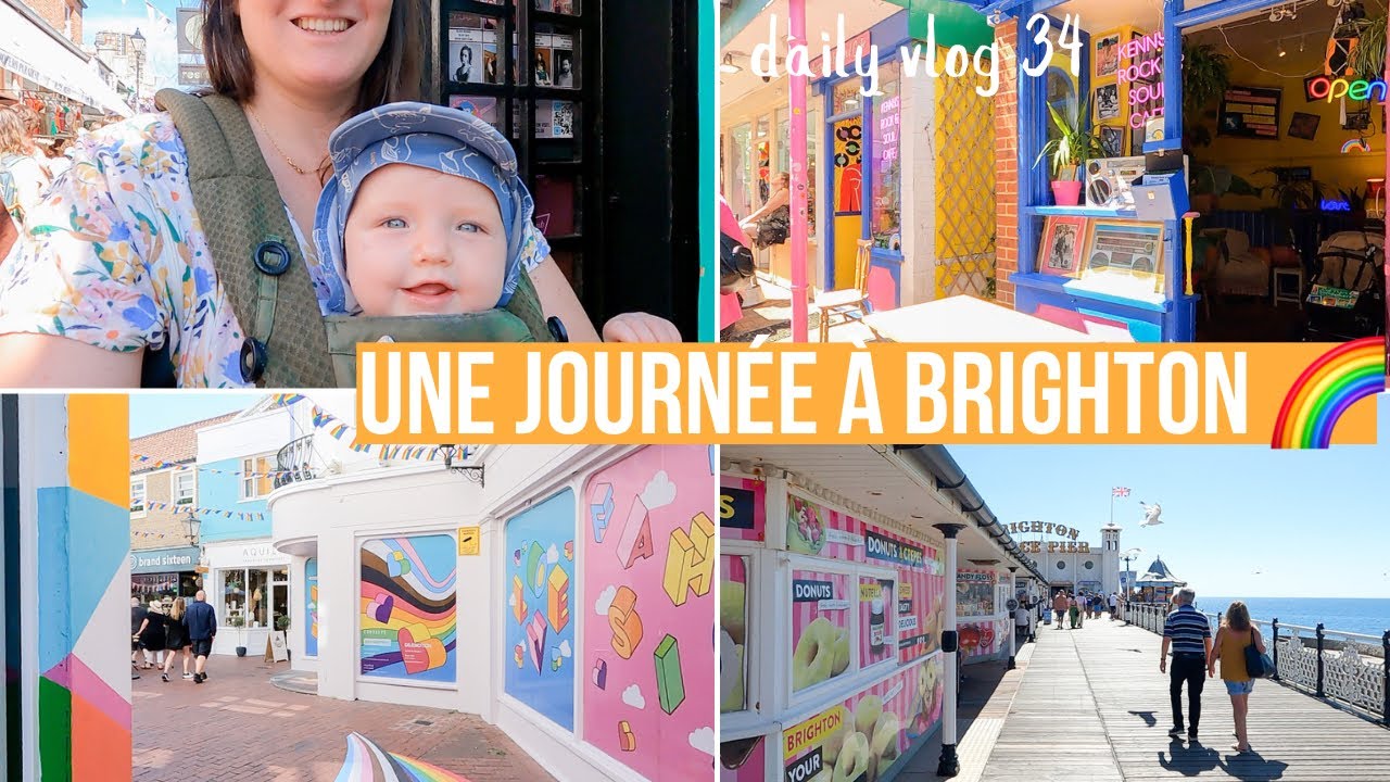 UNE JOURNÉE A BRIGHTON (A/R depuis Londres) : quelle ambiance incroyable ! 🌈💛 | DAILY VLOG 34