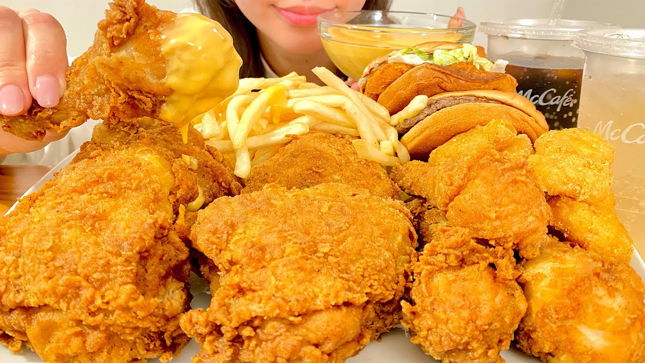 ケンタッキーとマックを爆食いする夢のコラボ晩ごはん【飯テロ】