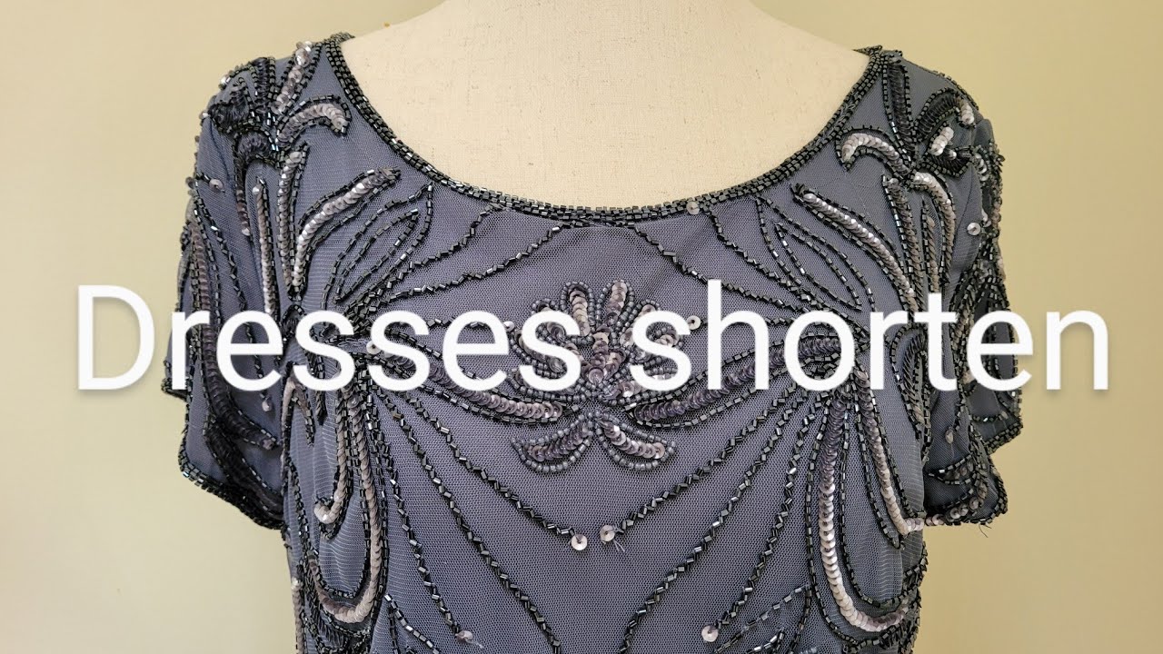 [옷수선 vlog] Beaded Dress Hemming/구슬 드레스 수선하는 방법