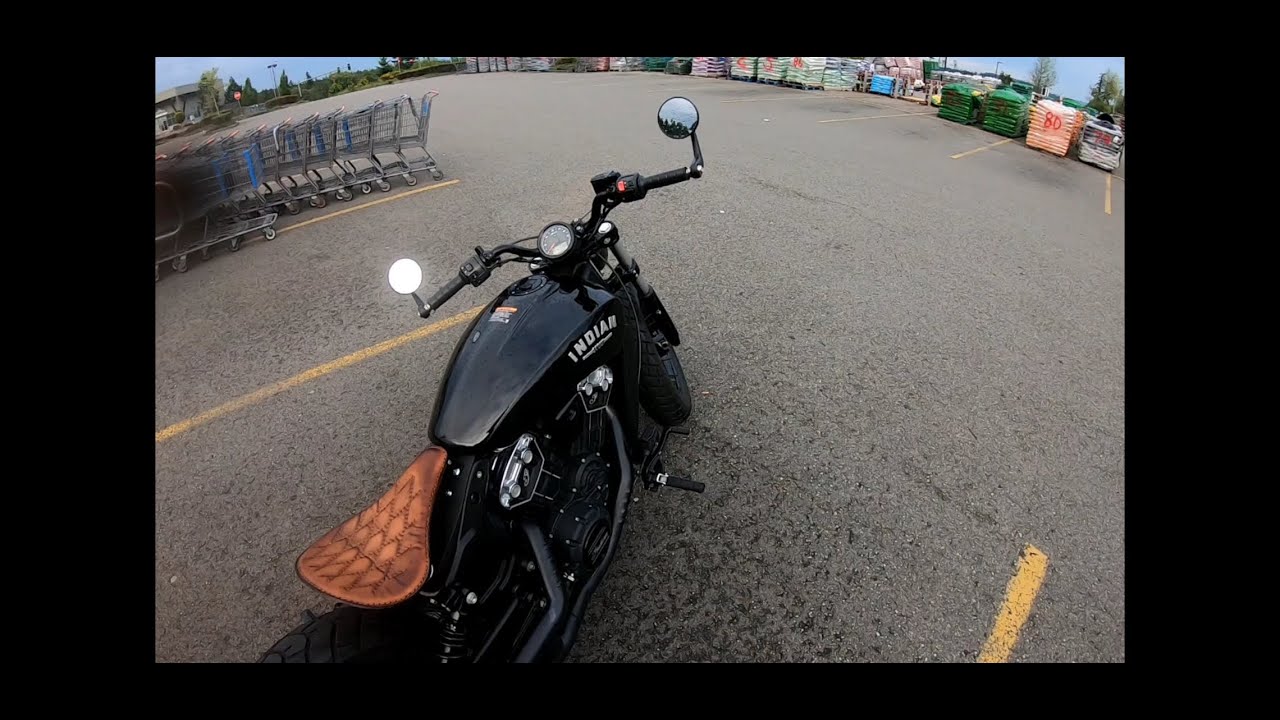 Indian Scout Bobber Vance Hines Exhaust Ride | POV