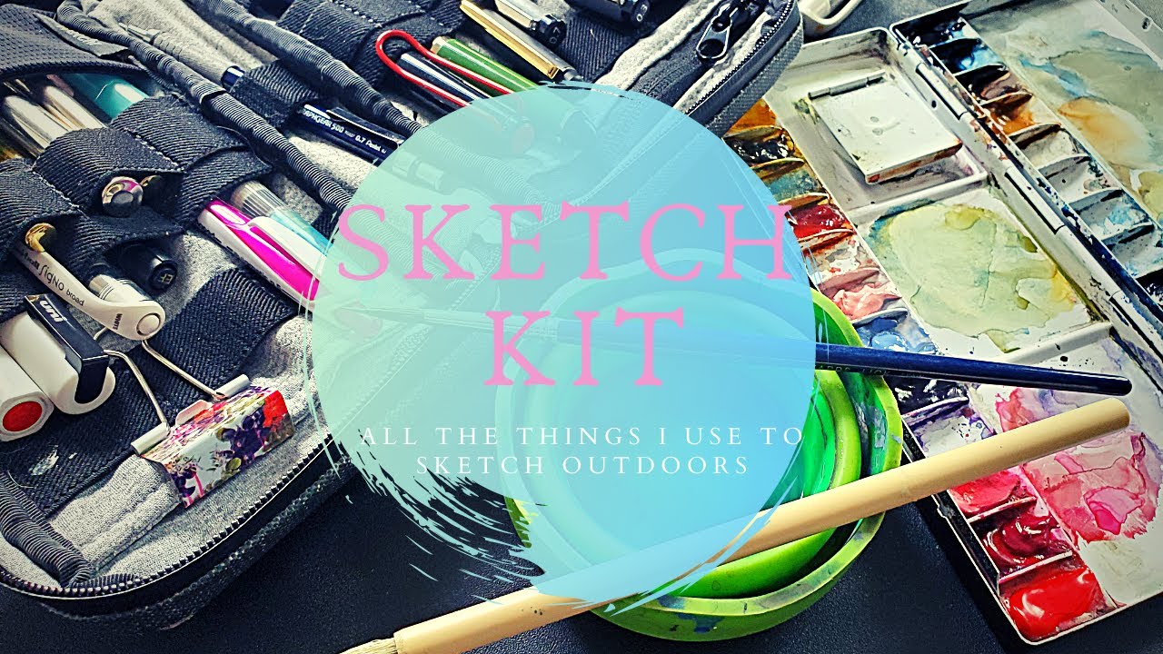 What's In My Urban Sketching Bag | Chatty look through my art materials  - favorite art supplies
