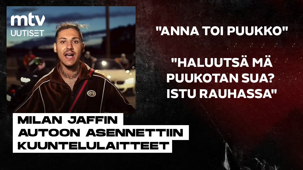 Milan Jaffin tekemä epäilty ryöstö tallentui nauhalle