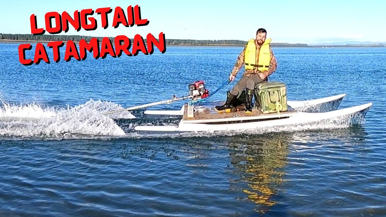 Long Tail Catamaran Mini Fishing Boat